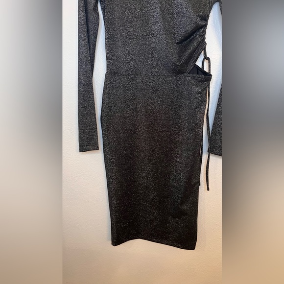 NWT Bodycon dress Jessica Simpson black and silver size XS - Picture 9 of 11